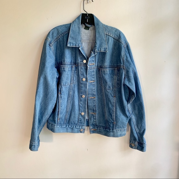 Vintage J. Crew Jean Denim Jacket Sz Small